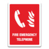 FIRE EMERGENCY TELEPHONE SIGN