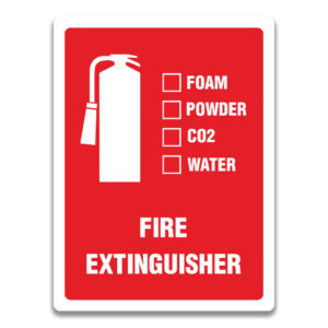 FIRE EXTINGUISHER FORM CO2 SIGN
