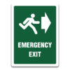 EMERGENCY EXIT RIGHT SIGN