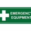 emergency equipment sign